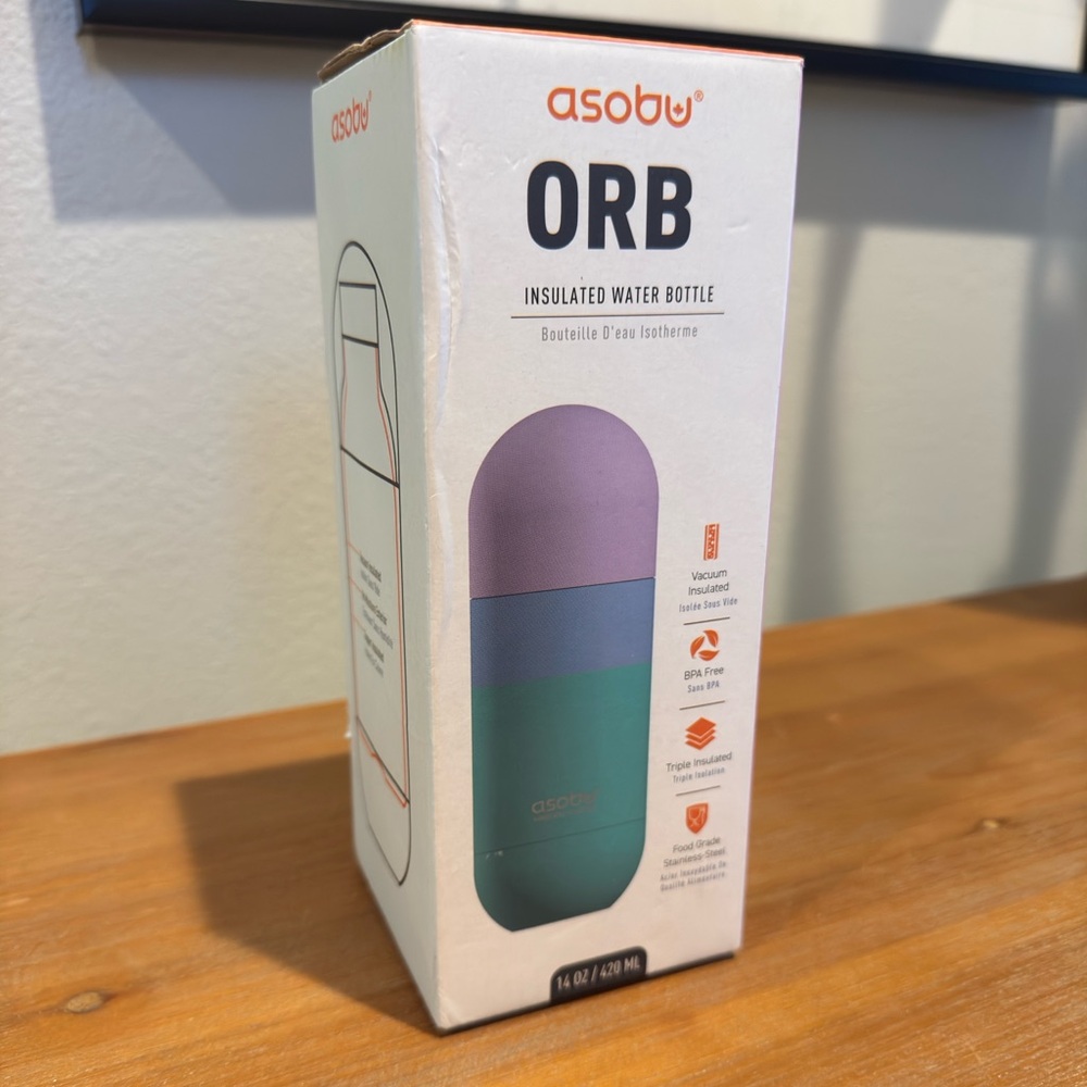 asobu Orb Stainless Steel Double Wall Insulated Travel Water Bottle